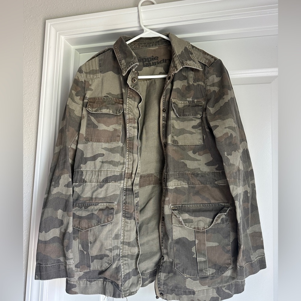 Hippie Laundry Camo Jacket Utility Jacket Size Me… - image 2